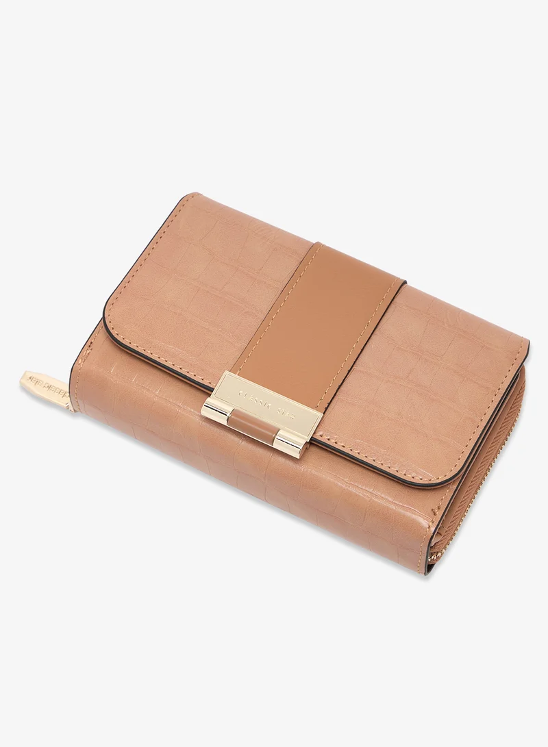 ELLA Gold Accent Classic Flap Wallet